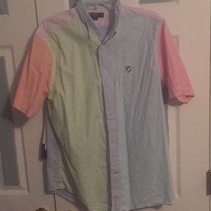 Cremieux multicolored bottom up shirt